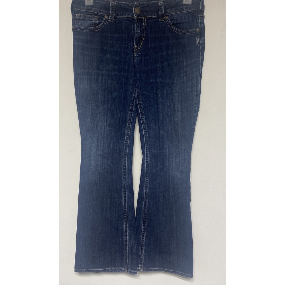 Silver jeans Suki size 30/30 Bootcut Blue Stitched pockets Womens
